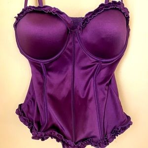 Sprit Halloween Purple Corset Top With Straps